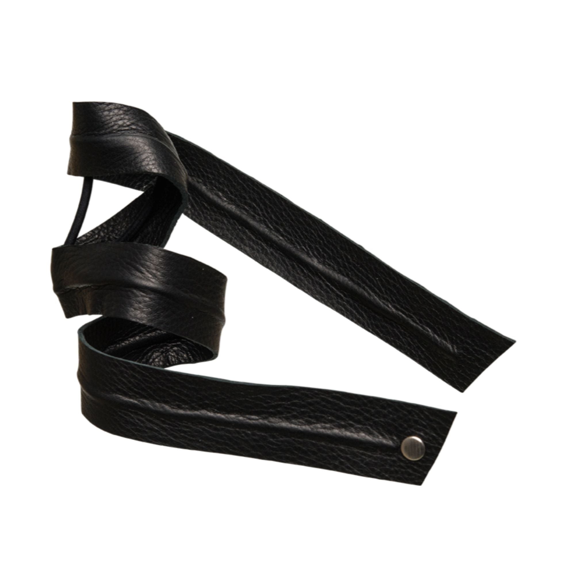 CORINNE Leather Band Long Bendable Black